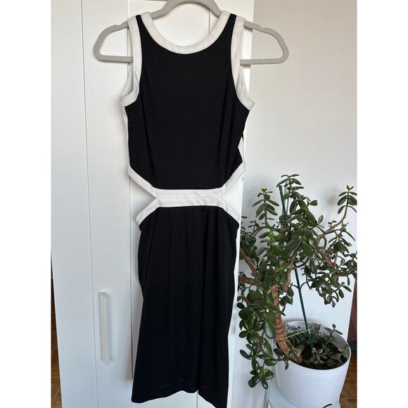 Allison Collection New York Black and White Cutout Sleeveless Dress, Size S, NWT - Picture 1 of 5